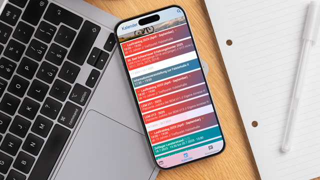 Mockup Klubraum - Vereinsapp