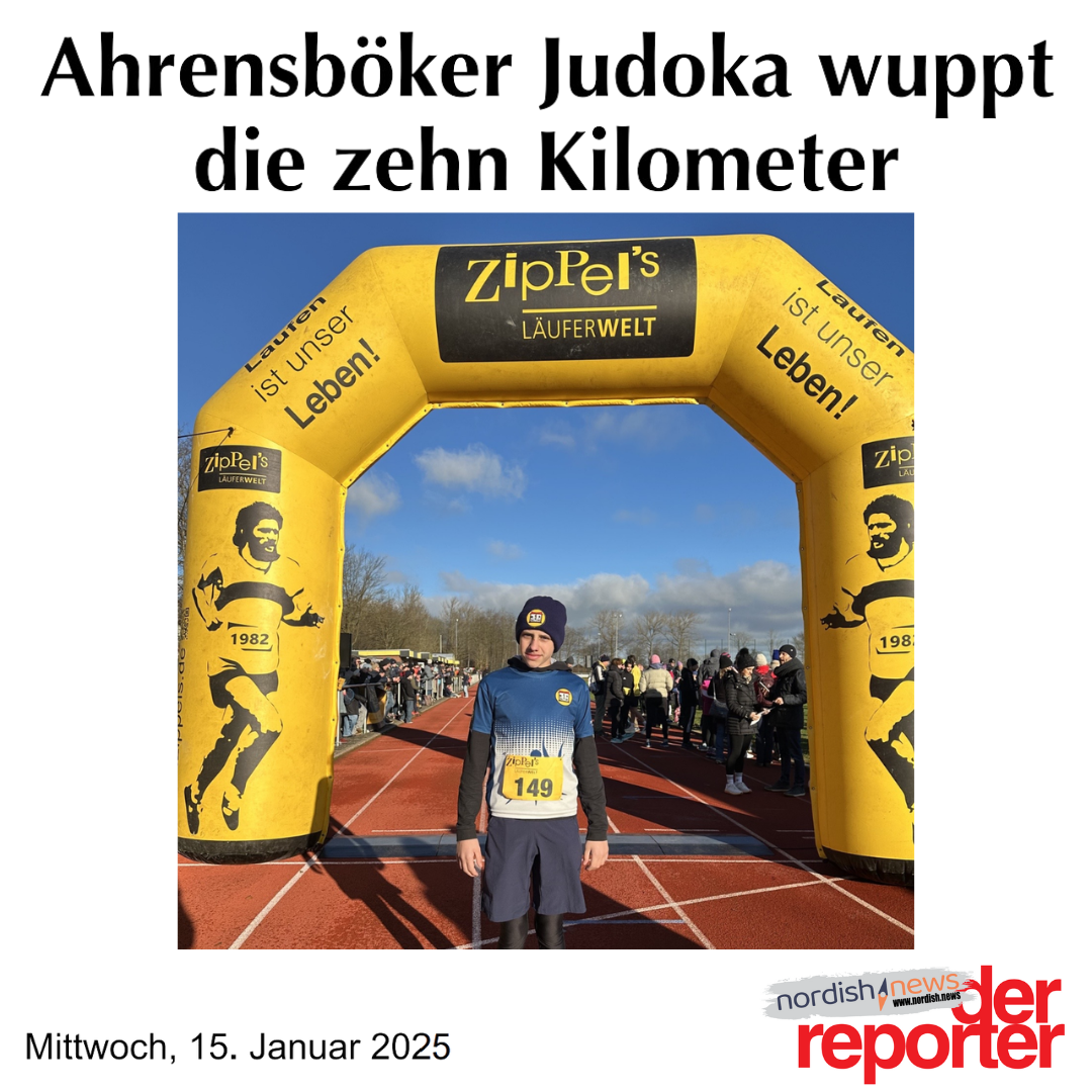 📢📰 Ahrensböker Judoka wuppt die zehn Kilometer (Der Reporter – 15.01.2025) 📰📢