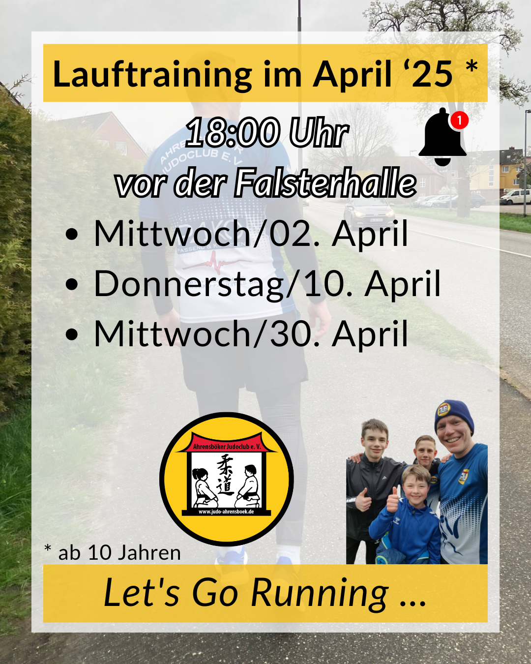 📢🏃 Lauftraining im April '25 🏃📢
