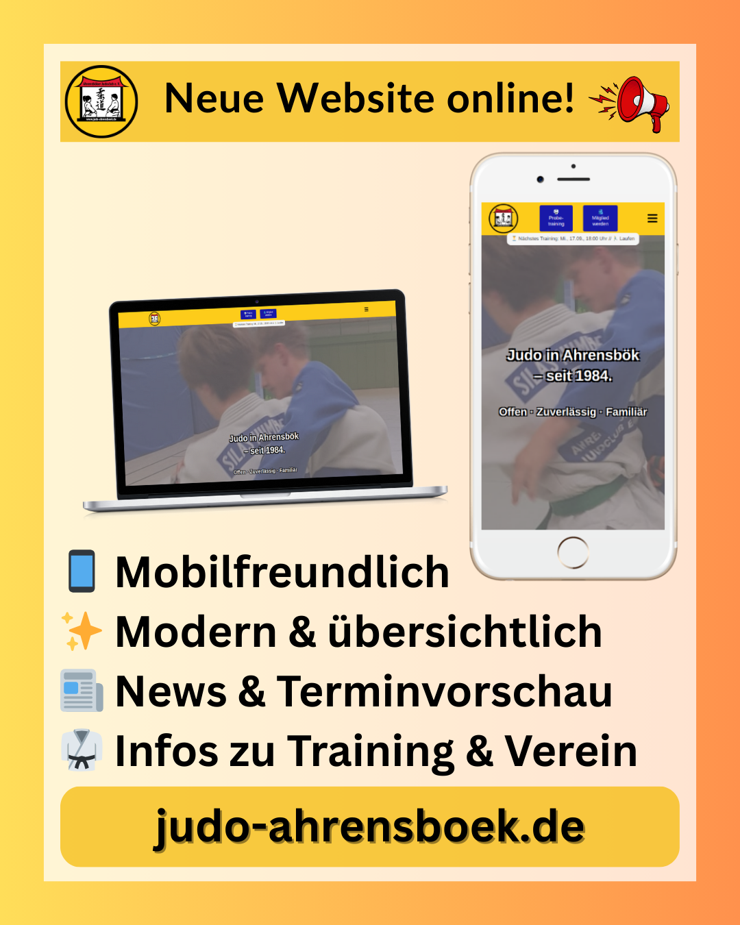 📢📱 Neue Website online! 📱📢