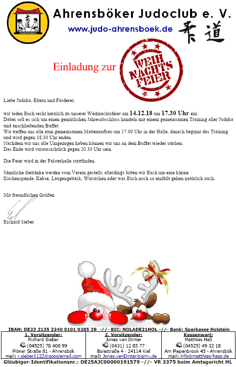Weihnachtsfeier 2018