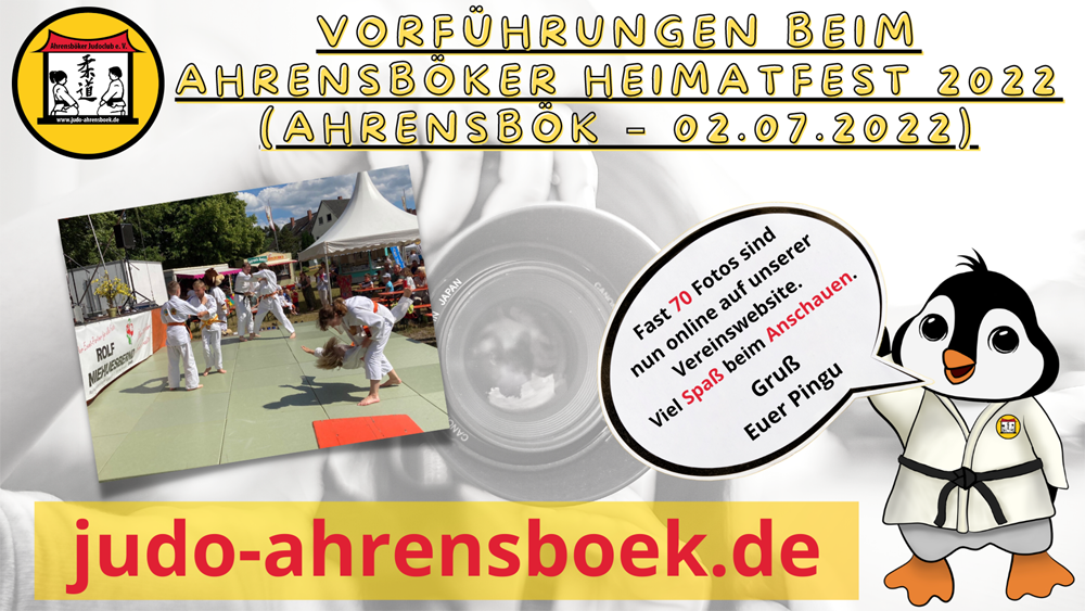 🥋✌️ Vorführungen beim Ahrensböker Heimatfest 2022 (Ahrensbök - 02.07.2022) ✌️🥋